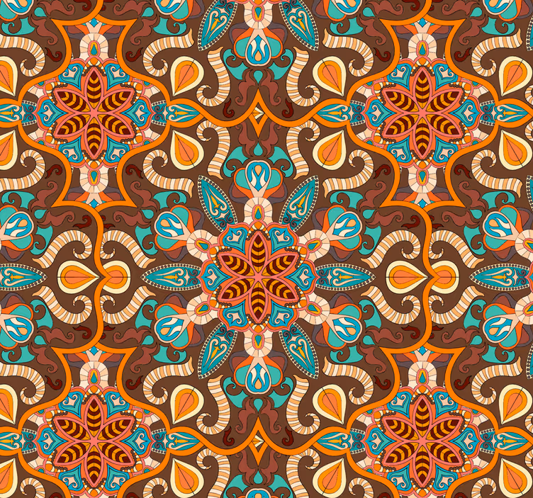 Fliesen Tapeten Vintage mandala elemente - TenStickers