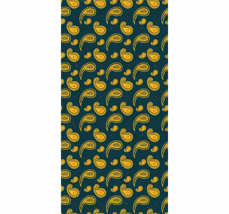 Ornament tapete im paisley-muster design - TenStickers