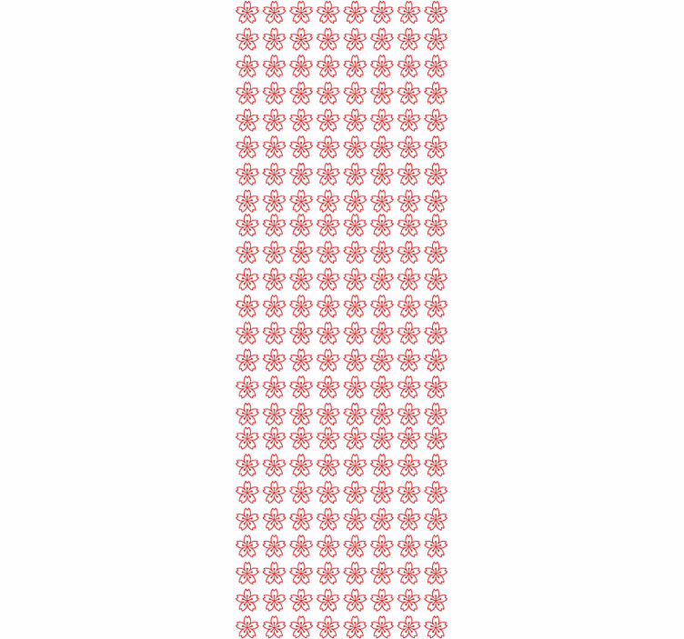 Tapete florale Ornamente blumige Symmetrie - TenStickers