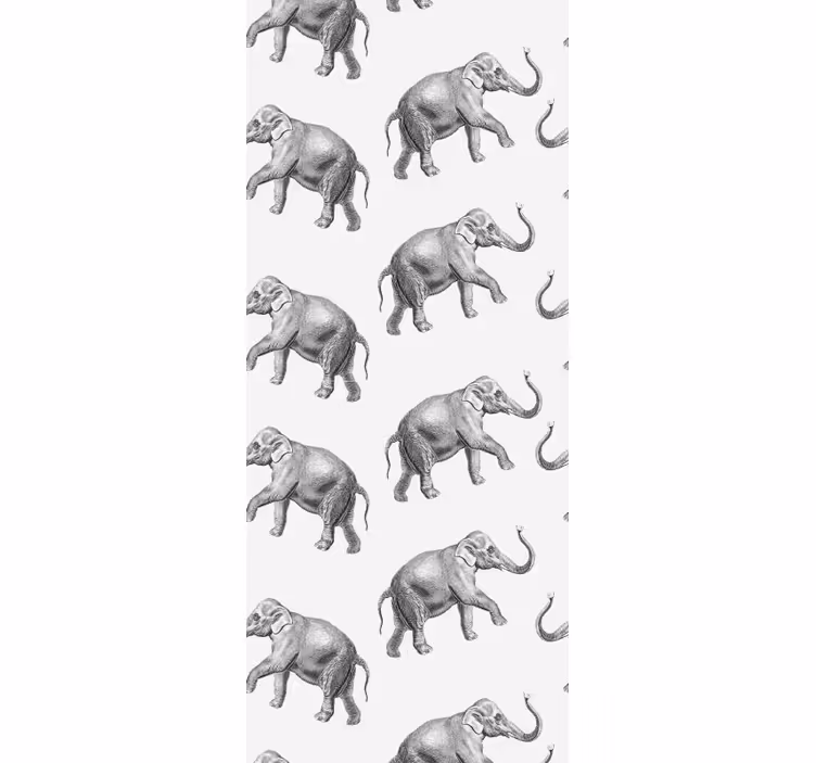 Elefanten Tapete elefantenwiederholung - TenStickers