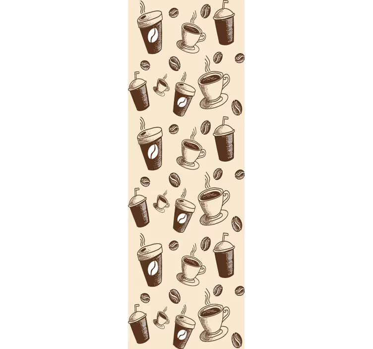Tapete Küche kaffee-motiv-design - TenStickers