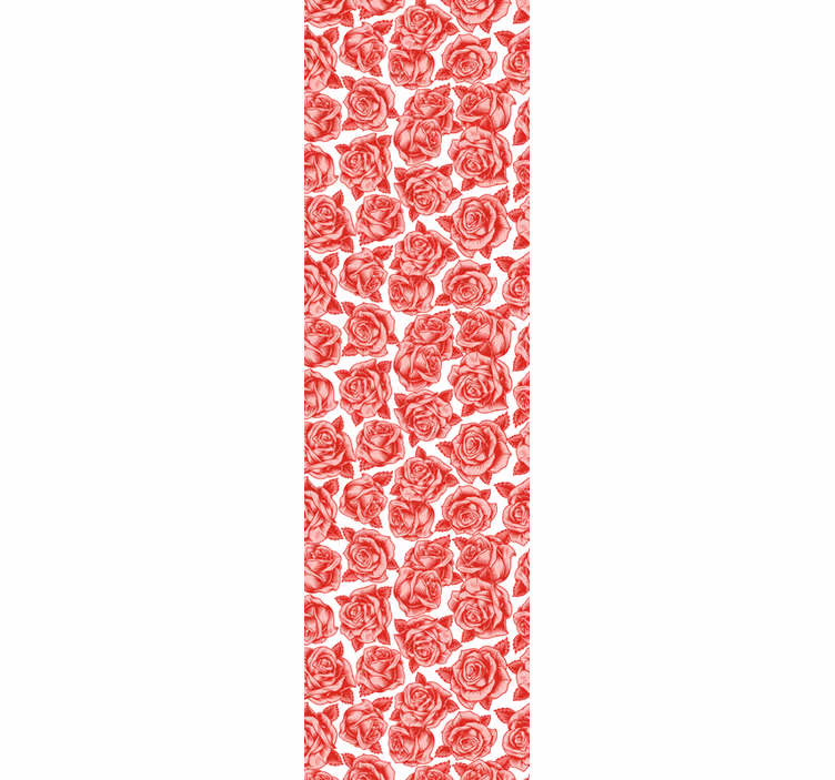 Blumentapete rosenmuster eleganz - TenStickers