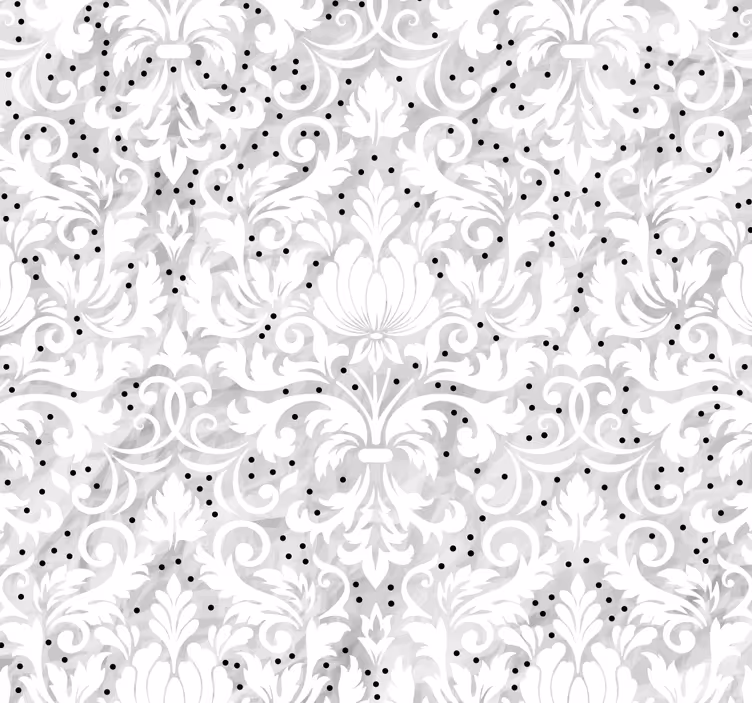 Tapete Pflanzen blumiges elegantes Muster - TenStickers