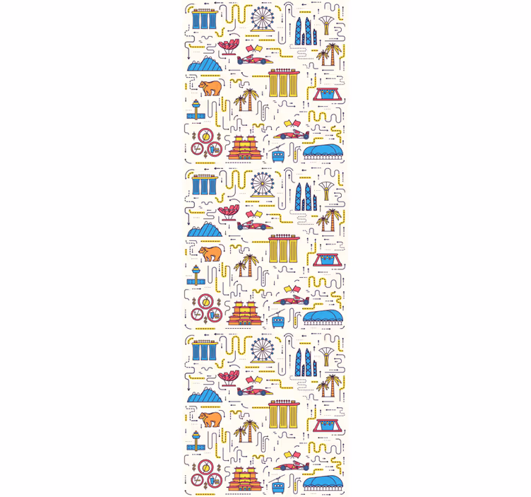 Fototapete Stadt spaßiges Bild - TenStickers