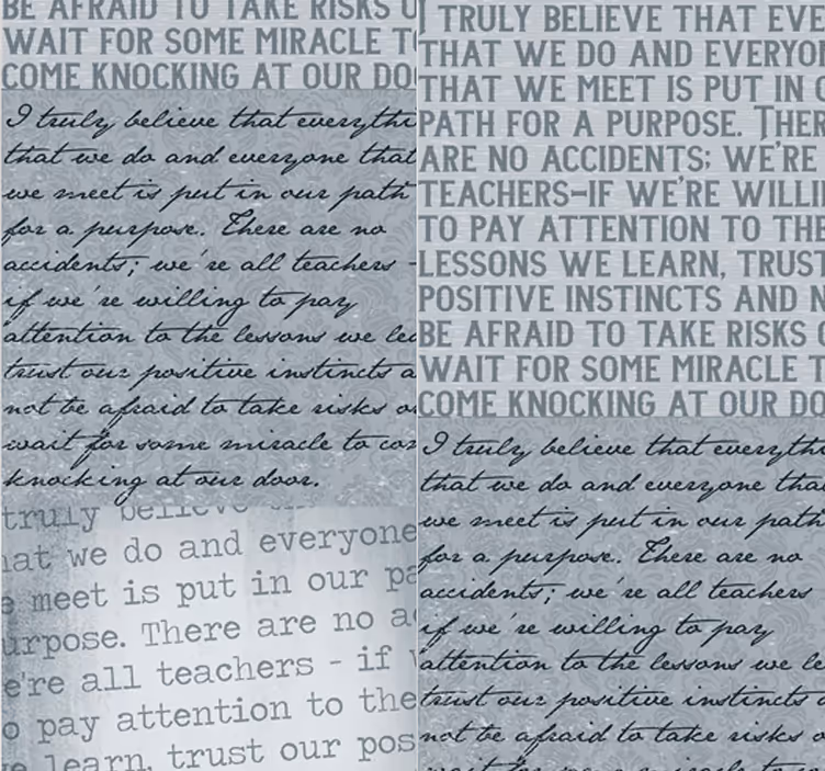 Buchstaben Tapete Schrift horizontal - TenStickers