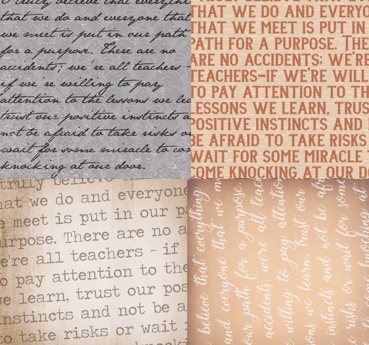 Buchstaben Tapete Schriftzüge - TenStickers