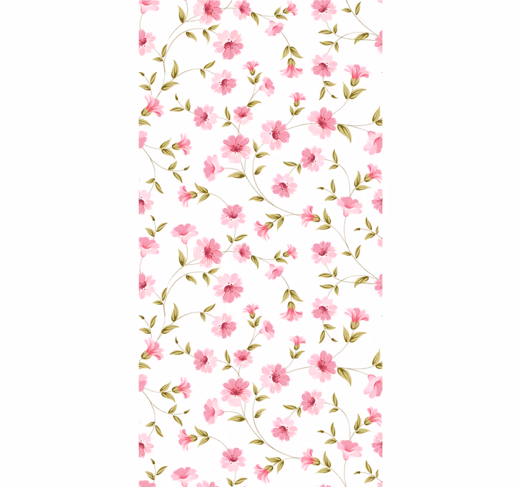Blumentapete florales rankenmotiv - TenStickers