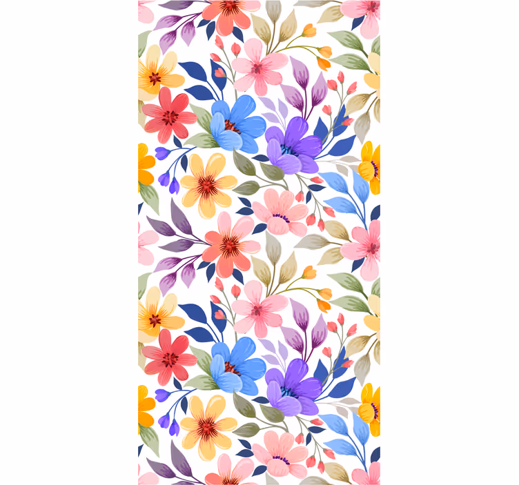 Blumentapete florale blüte - TenStickers