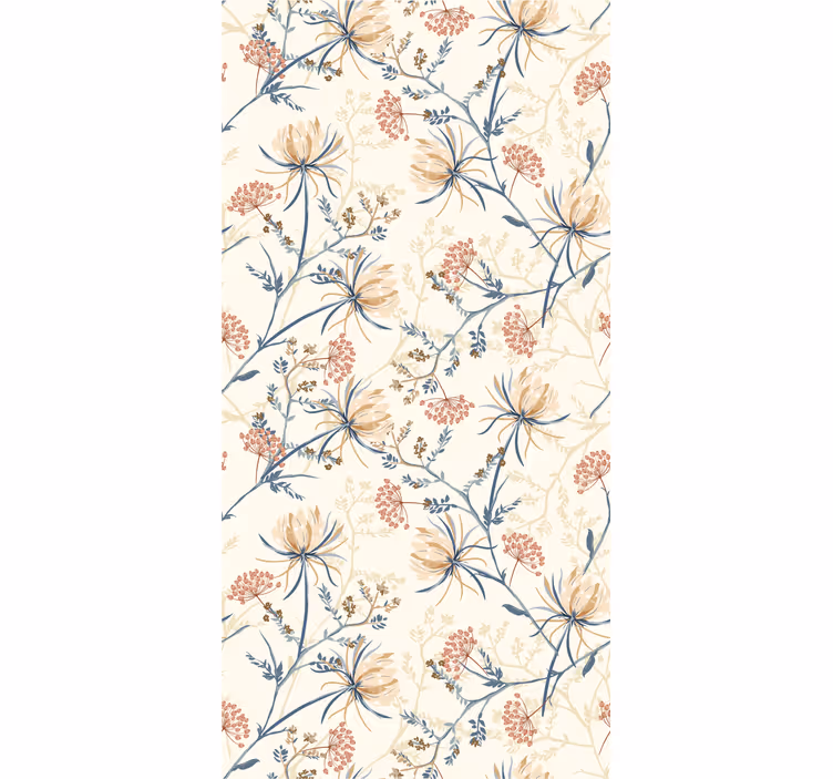 Blumentapete botanische brise - TenStickers