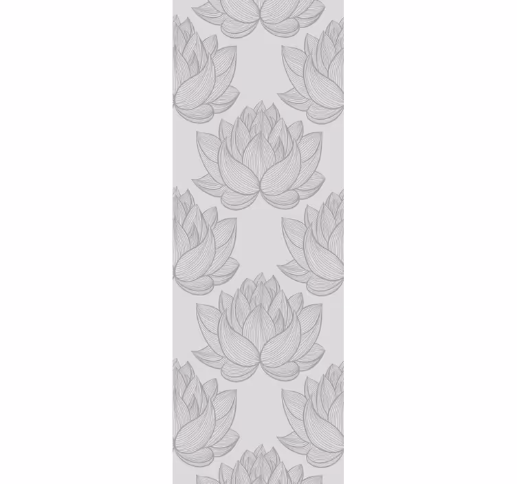 Blumentapete mit lotusblüten - TenStickers
