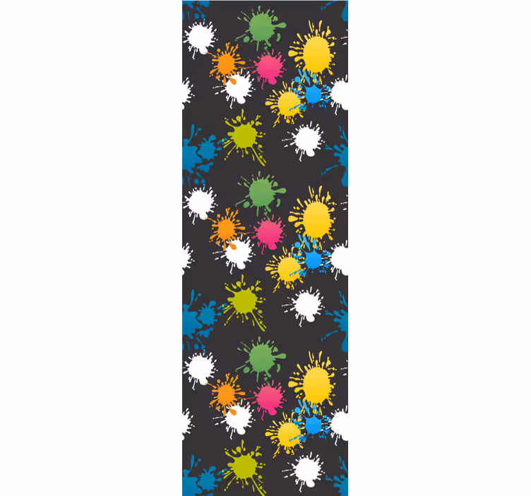 Tapete teenager mit farbklecksen muster - TenStickers