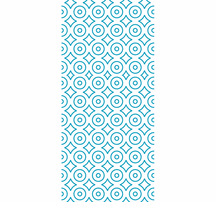 Tapete geometrisch kreisförmiges geometrisches muster - TenStickers