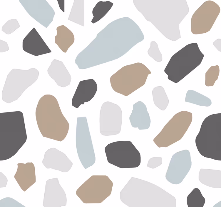 Steintapete grauer terrazo - TenStickers