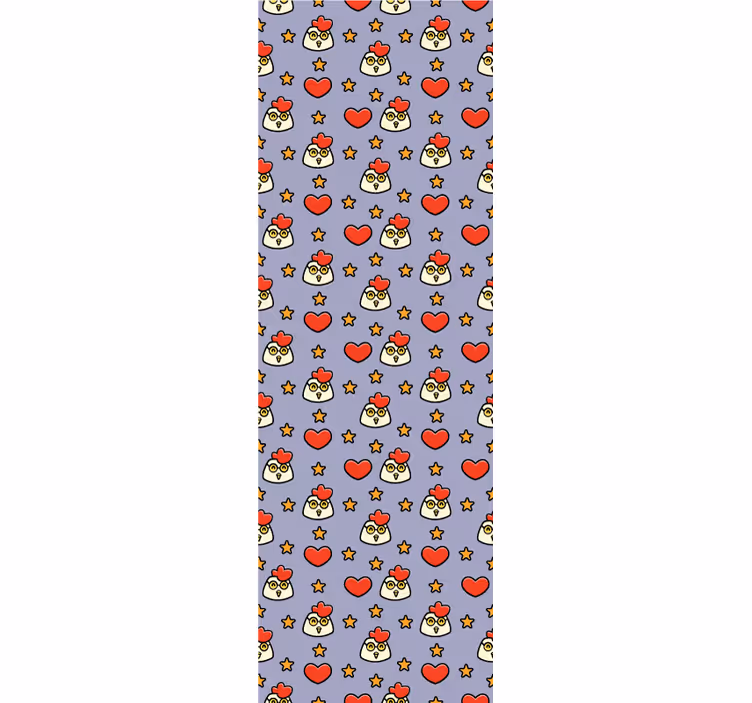 Tapete Tiere cartoon-hühnermuster - TenStickers