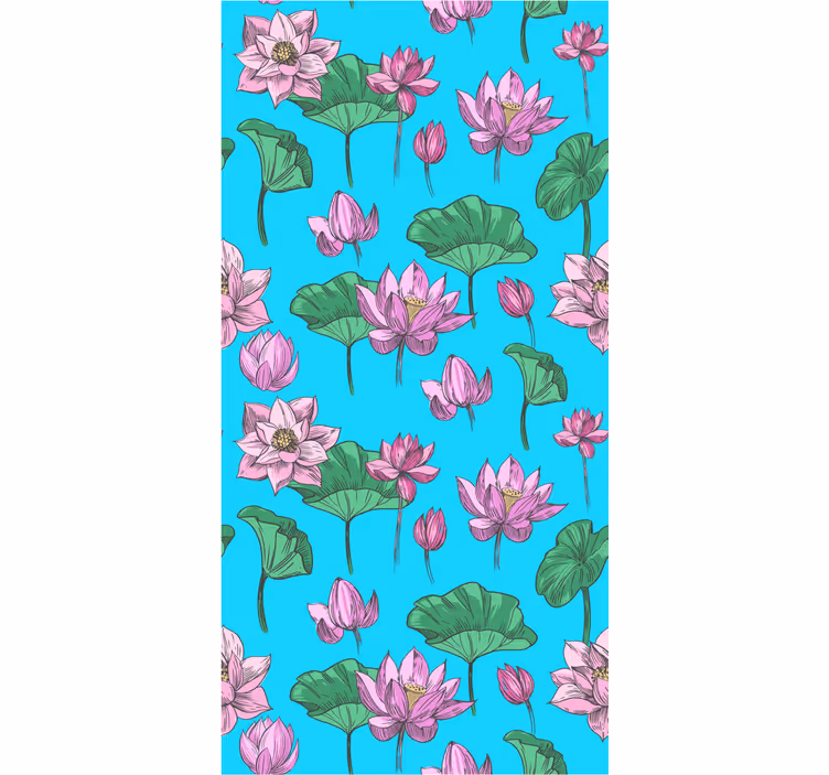 Blumentapete lotusblütenanzeige - TenStickers