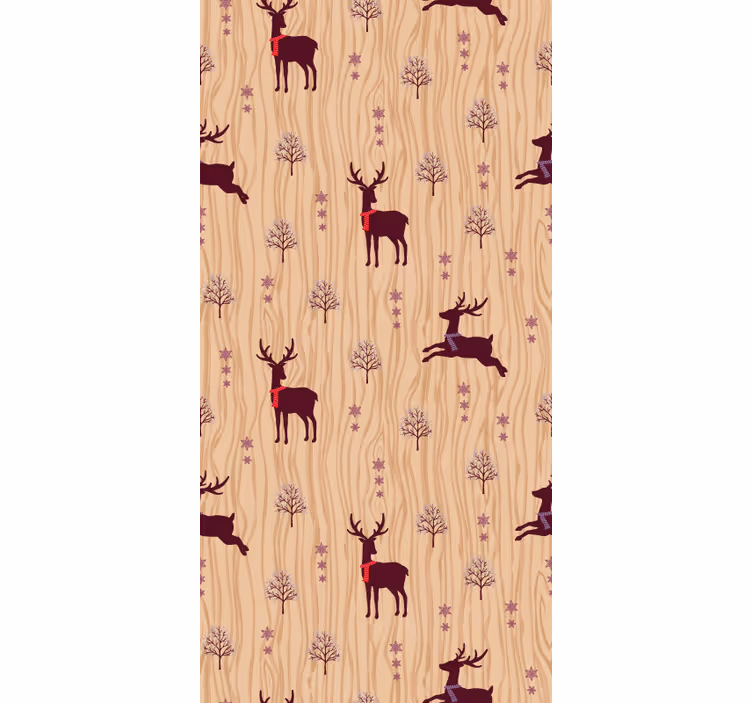 Tapete Tiere rustikale waldfauna - TenStickers