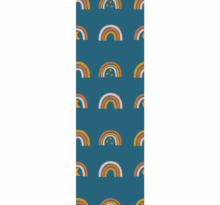 Tapete Schlafzimmer modern Regenbogen-Muster - TenStickers