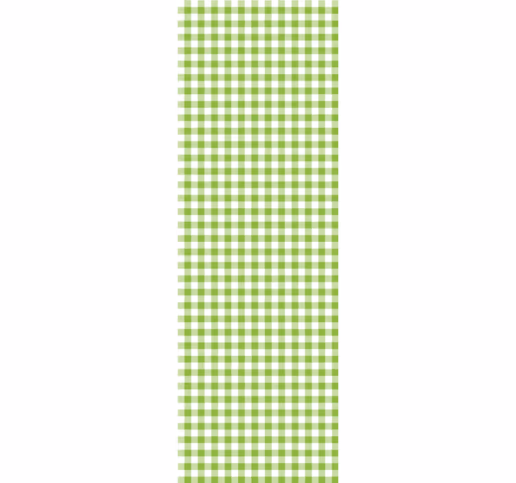 Tapete Esszimmer gingham-karomuster - TenStickers