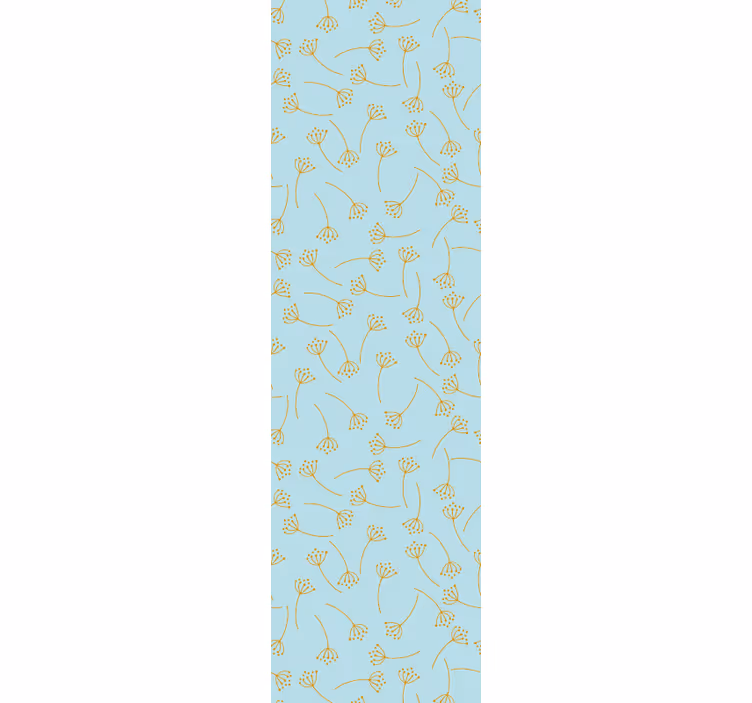 Blumentapete botanische strichzeichnungen - TenStickers