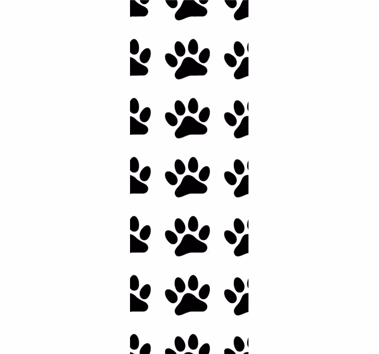 Katzen Tapete pfotenmuster-design - TenStickers