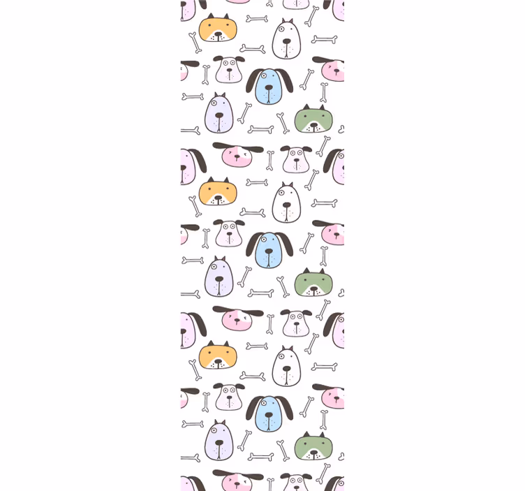 Tapete Hunde cartoon-hundefreunde - TenStickers