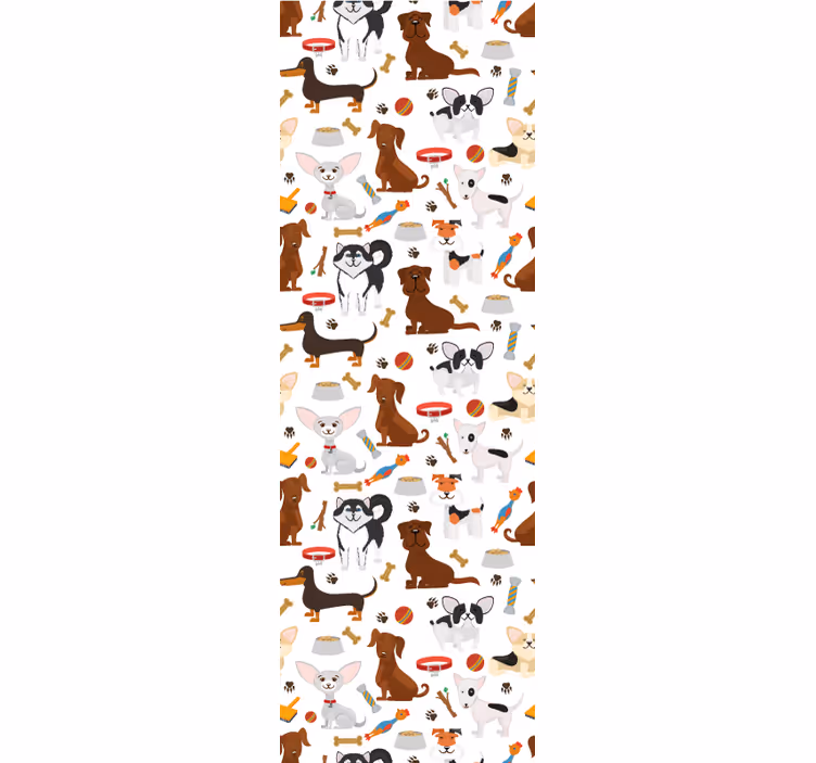 Tapete Hunde hundefiguren - TenStickers