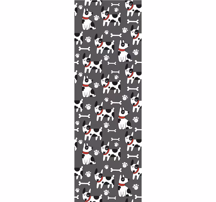 Tapete Hunde verspielte hundeillustration - TenStickers