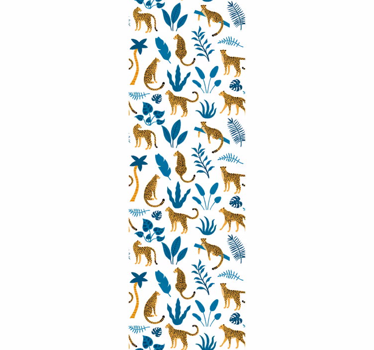 Tapete Tiere dschungel tierwelt flora - TenStickers