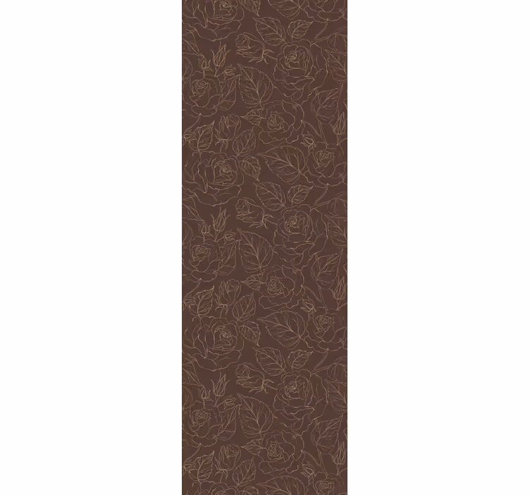 Blumentapete minimalistisches rosenmuster - TenStickers