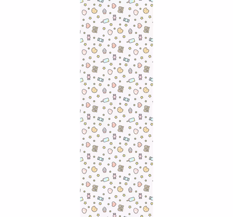 Tapete Baby süßigkeiten-inspiriertes muster - TenStickers