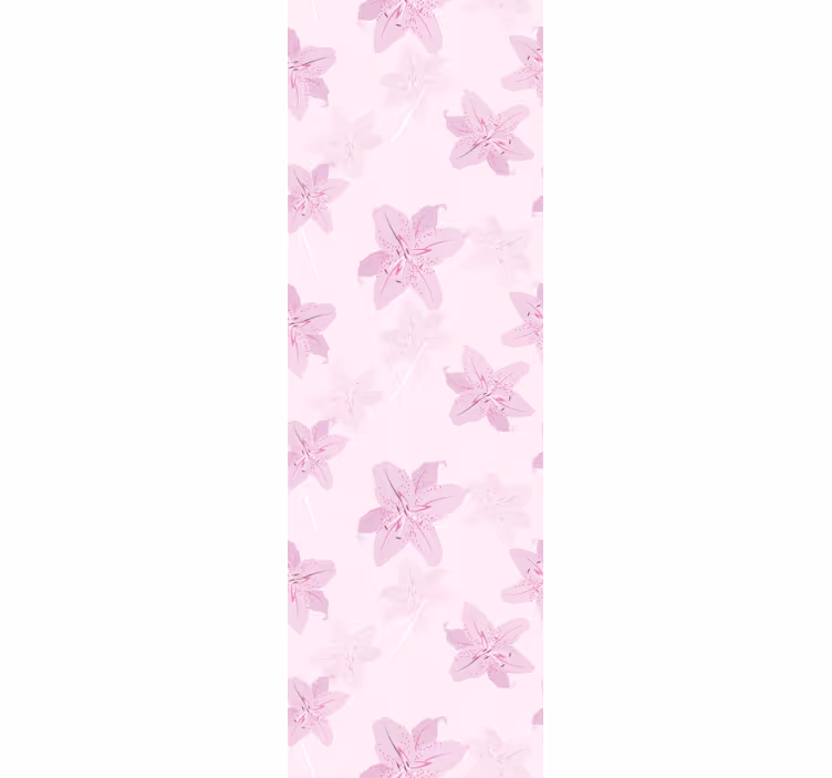 Tapete lila Blüten Muster - TenStickers
