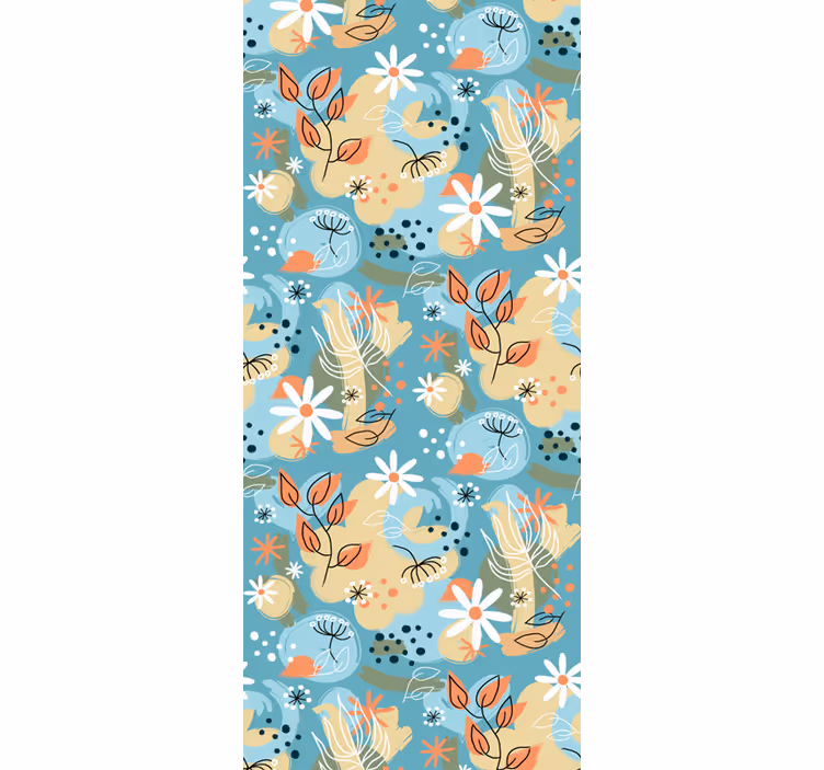 Blumentapete florale brise - TenStickers