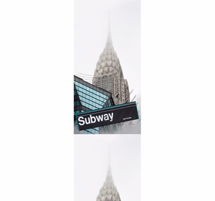 Fototapete Stadt Zugang zur städtischen U-Bahn - TenStickers