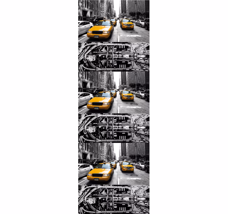 Fototapete Stadt Taxiszene - TenStickers