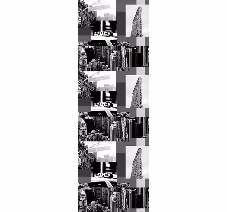 Fototapete Städte urbanes collagenmuster - TenStickers