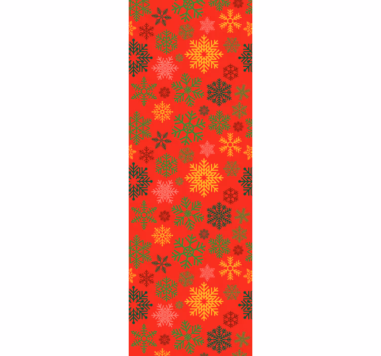 Weihnachtstapete festliches schneeflockenmuster - TenStickers