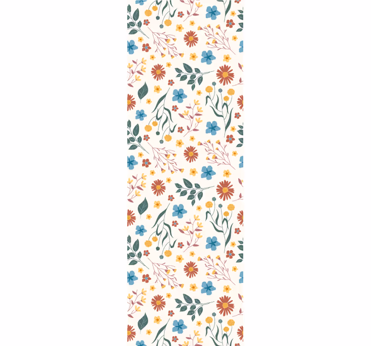 Blumentapete botanischer glanz - TenStickers
