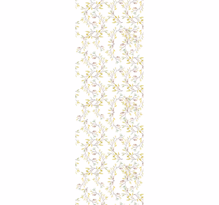 Tapete florale Ornamente botanisches zweigmotiv - TenStickers
