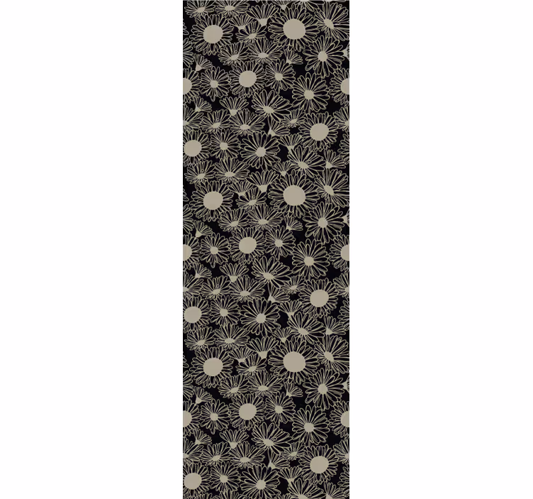 Tapete florale Ornamente florales gepunktetes muster - TenStickers