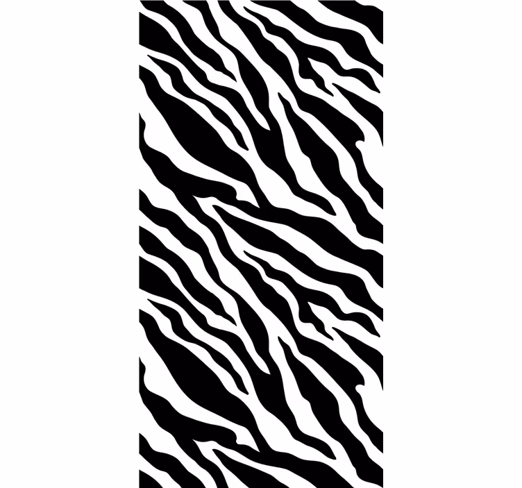 Zebra tapete mit zebramuster - TenStickers