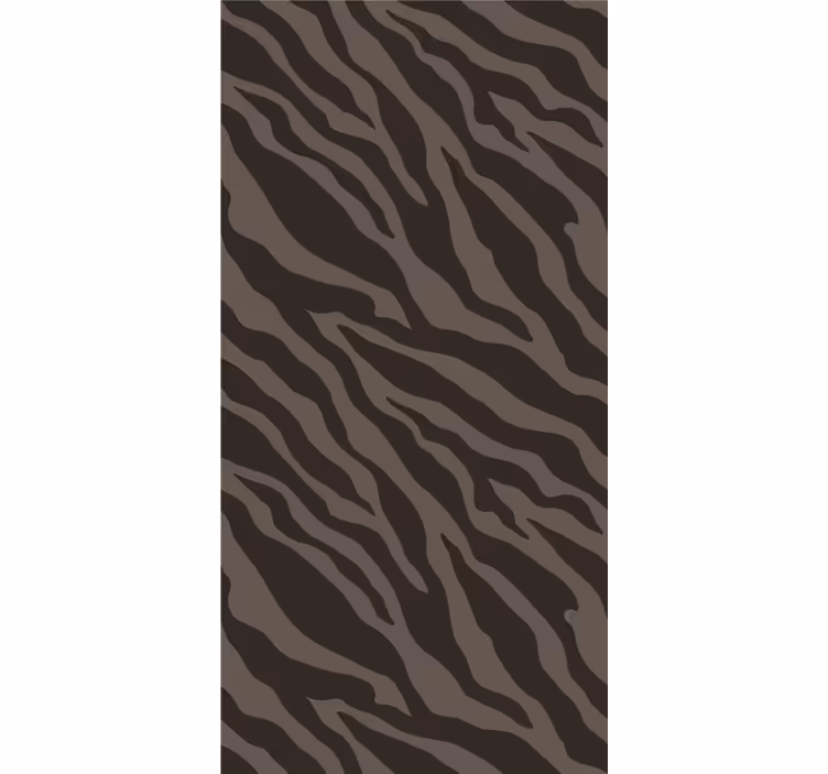 Zebra Tapete stilvolles schwarz-braunes muster - TenStickers