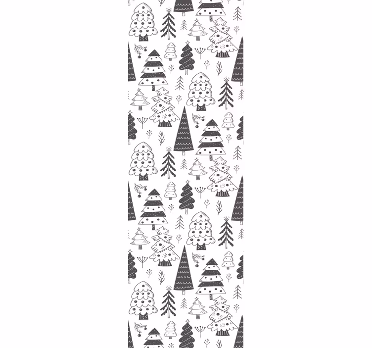 Weihnachtstapete festliches baummuster - TenStickers