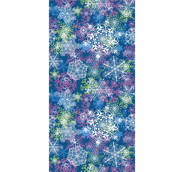 Weihnachtstapete schneeflockenensemble - TenStickers
