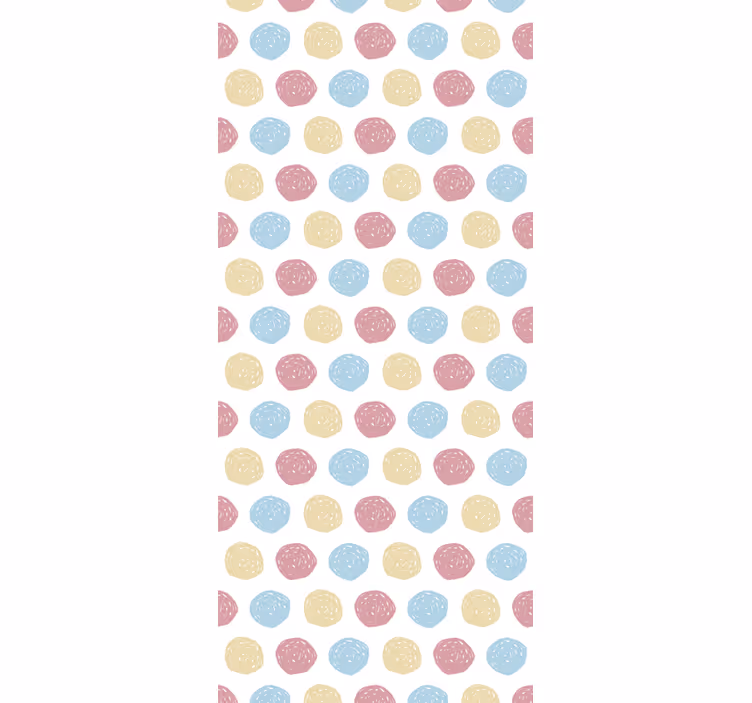 Tapete Kreise gepunktetes motiv - TenStickers