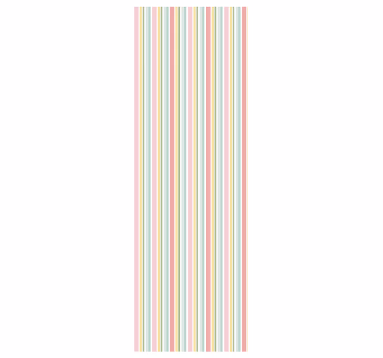 Tapete horizontale Streifen pastellstreifen-harmonie - TenStickers