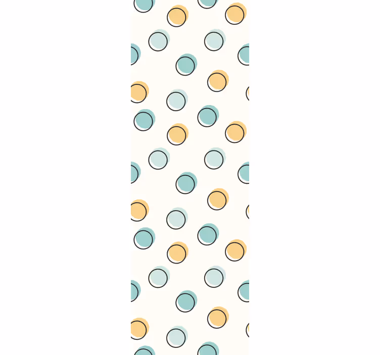 Tapete Kreise kreisförmiges motiv - TenStickers