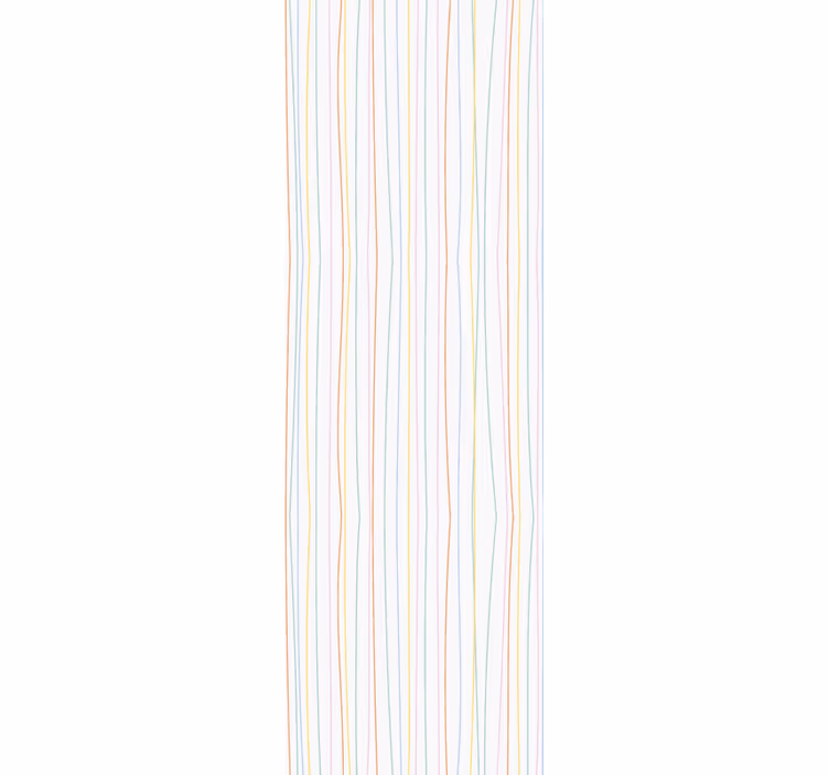 Tapete horizontale Streifen in Pastellfarben - TenStickers