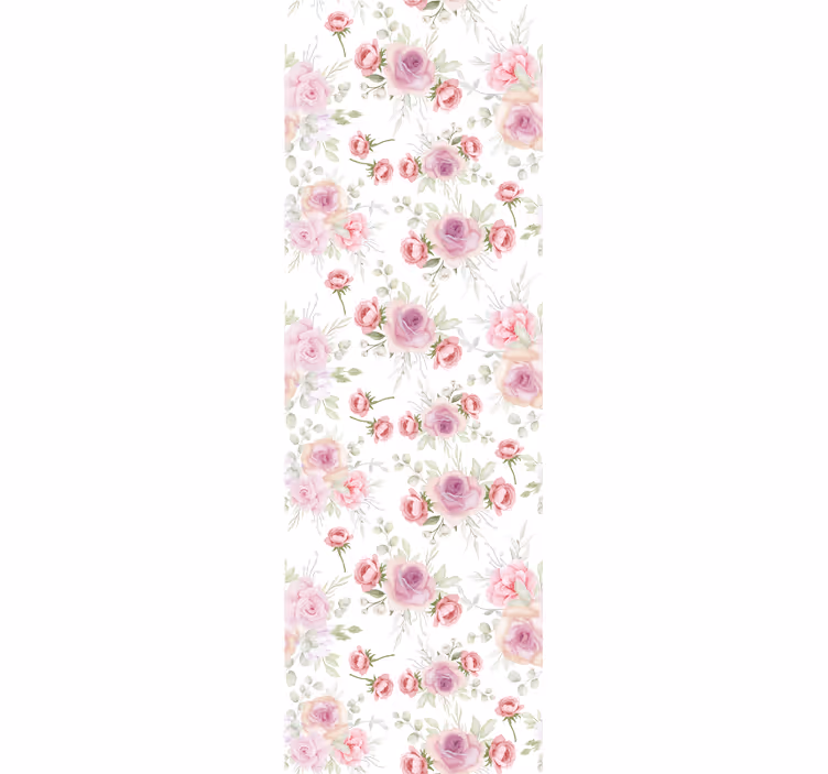 Schlafzimmer Tapete  zartes Blumenmuster - TenStickers