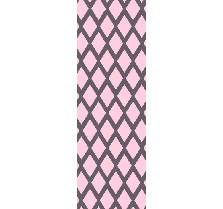 Tapete Teenager rosa rautenformen - TenStickers