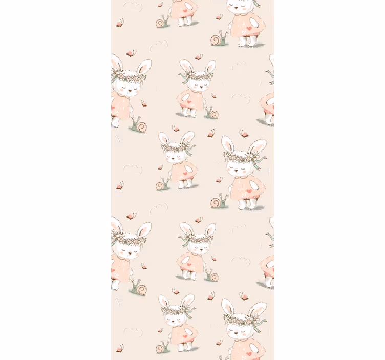 Tapete Baby mythisches kaninchenmotiv - TenStickers
